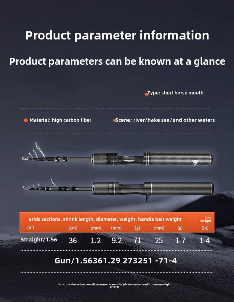 Vara de pesca curta portátil de micro haste de 28 cm, haste branca, com carretel de pesca telescópico ejetor, material de pesca