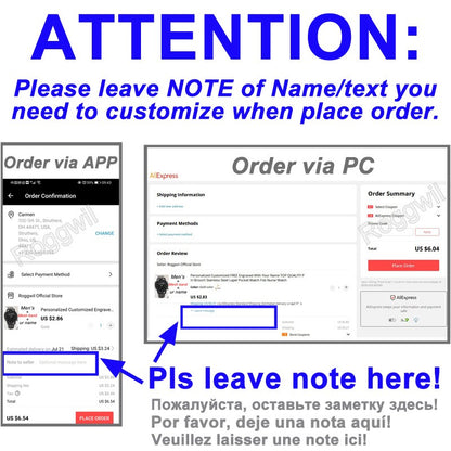 Free Personalized Engrave with Your Name Logo Text Men's Women's Mesh 3 ATM Water Resistant Wristwatch Customized Wrist Watch