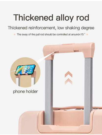 20/24 inch Luggage With Universal Wheels Combination Lock Suitcase Large Capacity Travel Bag