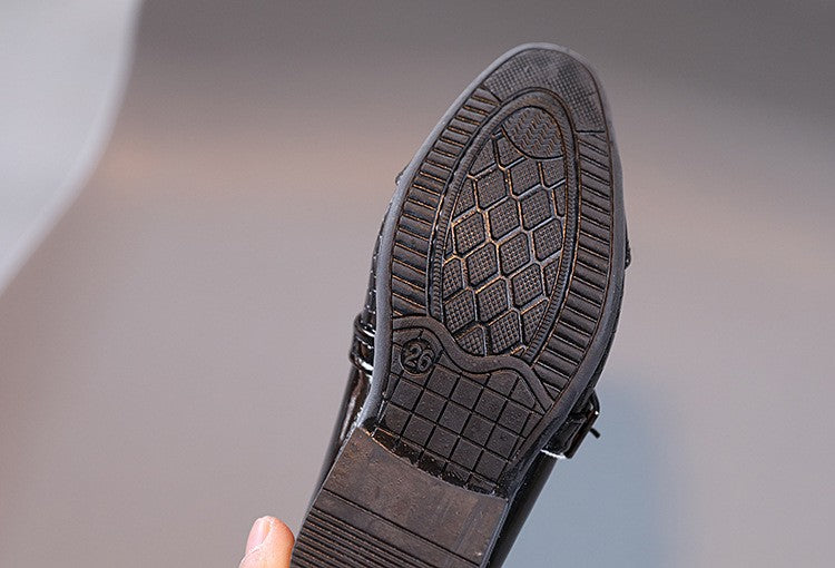 Oxford School Shoes Kids Patent Leather Shoes Girls Boys Toddler Shoes Children Fashion Dress Platform Party Flats Spring Autumn