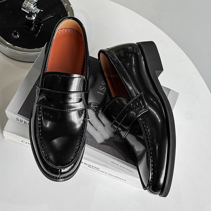 2025New Men Casual Oxford Shoes Genuine Leather Business Tooling Shoes Comfy High Quality Outdoor Antiskid Loafers Walking Shoes