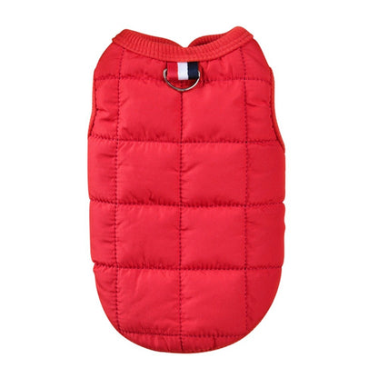 Winter Warm Cotton Padded Jacket Windproof Simple Dogs Vest Coats For Small Medium Dog Puppy French Bulldog Pet Dogs Clothing
