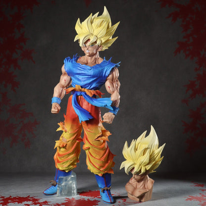 27cm Dupla Face Dragon Ball Z Son Goku Figure Super Saiyan Son Goku Bonecos de Ação Estátua de Pvc Coleção Modelo Brinquedos de Presente