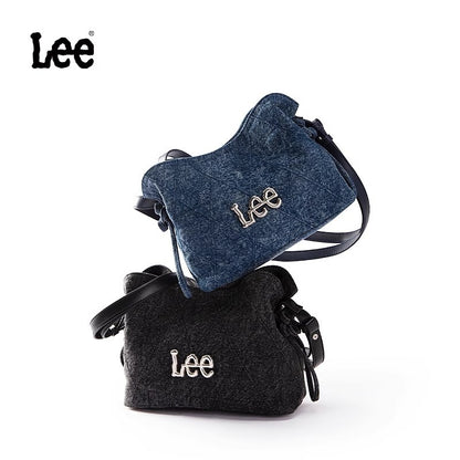 LEE Chinese Knot Denim Blue Women's Handbag Fashion Trend Daily Jeans Medium Size Tote Shoulder Bag for Ladies Commute Tote Bag