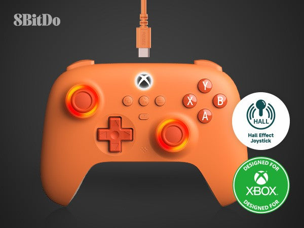 8BitDo Ultimate C Wired Controller with Hall Effect Joysticks?USB Gamepad for Xbox Series X?Series S, Xbox One, and PC Windows.