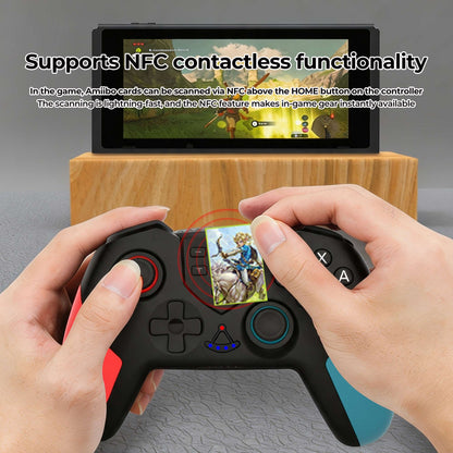 Wireless Buletooth Game Controller For Nintendo Switch/OLED/Lite, Switch Pro Gamepad with Turbo 6-Axis Gyro Dual Vibration