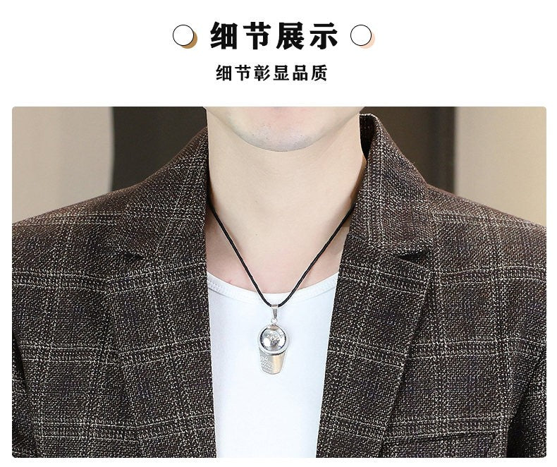 Blazer's New Men's Fashion Outdoor Travel Camping Youth Wedding Hosting Campus Slimming Casual Checkered Korean Version Blazer