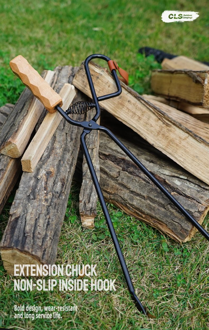 Outdoor barbecue charcoal clip,extended and thickened anti scalding charcoal clip,essential carbon clip for camping,travel,home