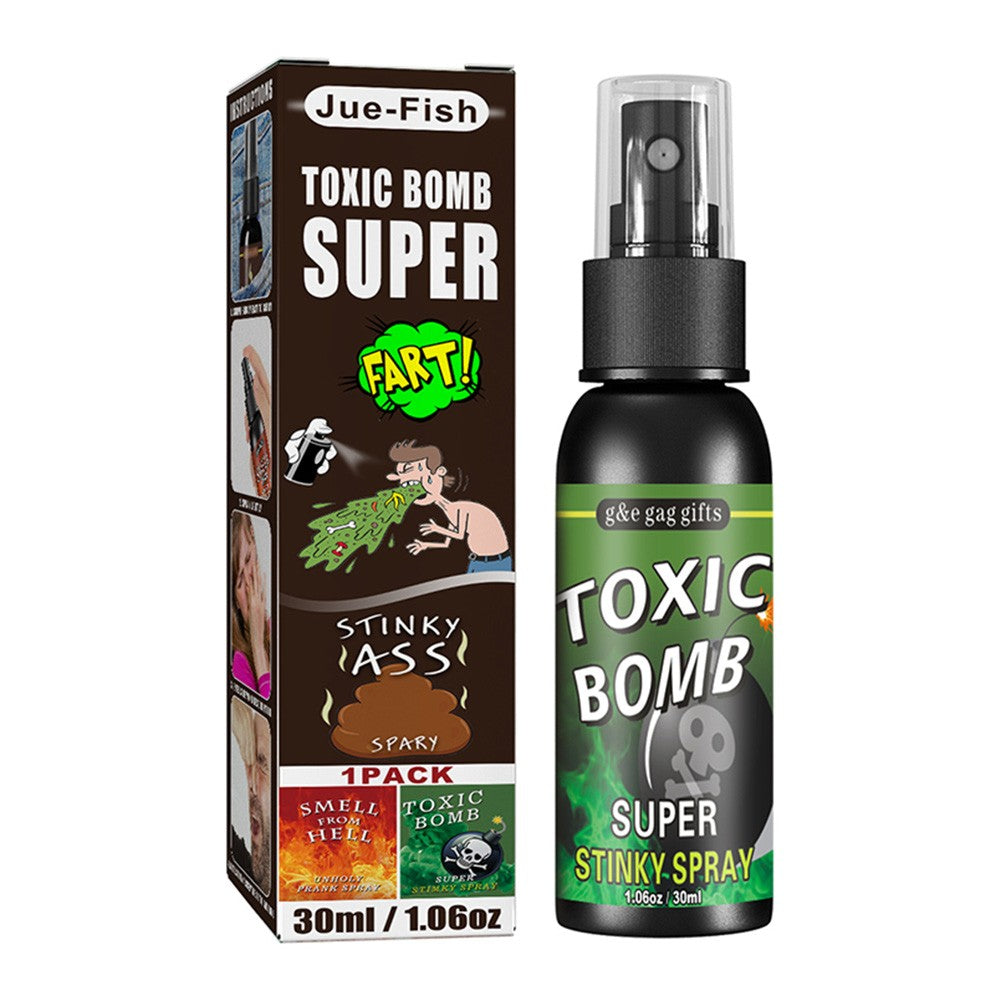 30ml Fart Gag Spray Prank Joke Plastic Terrible Smell Spray Party Supplies Spoof Odor Spray for Adults Kids Halloween Funny Toys