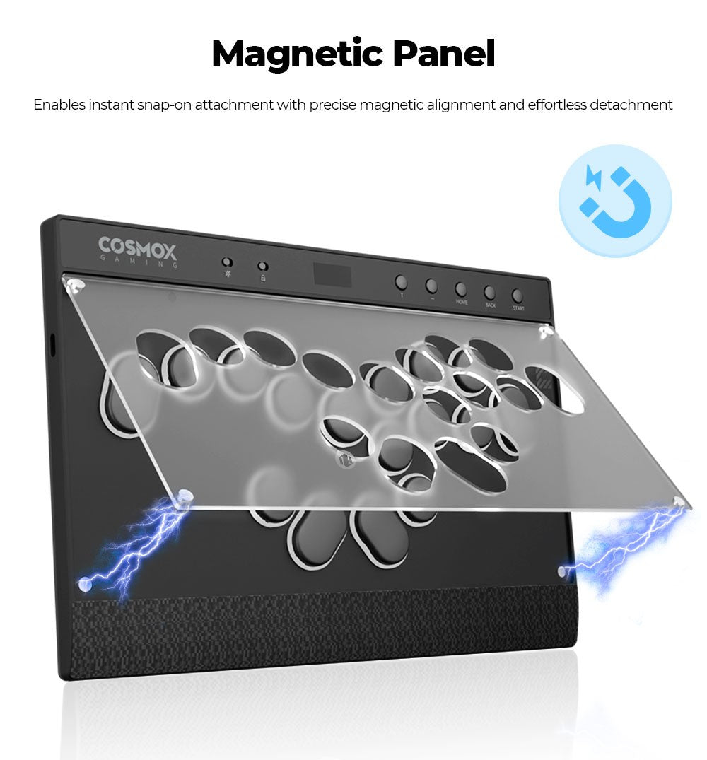 Haute42 Magnetic C16-S Joystick Hitbox Leverless Controller Stickless Arcade Stick Keyboard For PC/PS4/PS5/Switch Fight Sticks