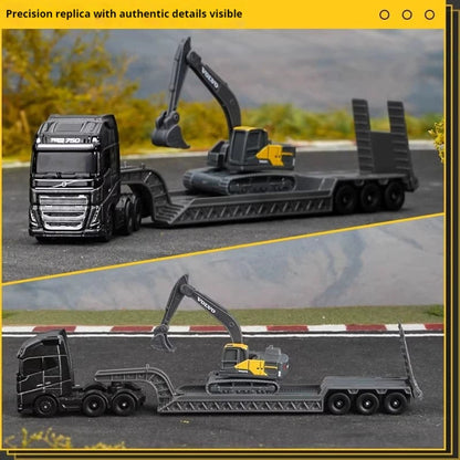 Maisto 1:64 Scania 770S Volvo FH16 Transporte Pesado Liga Modelo Veículo de Engenharia Coleção Presente para Meninos Colecionadores Brinquedo