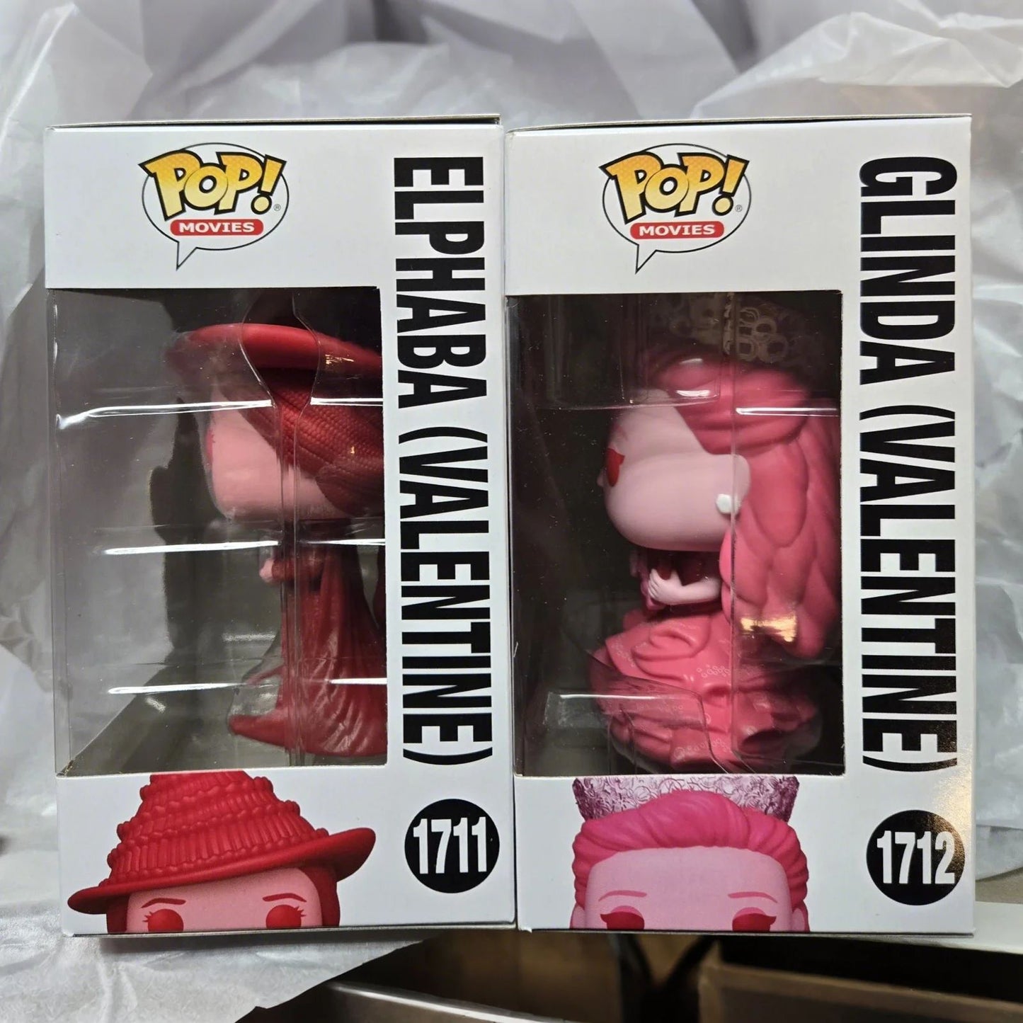 Funko Pop Wicked Boneca Elphaba Glinda Valentine #1711 1712 11,8 cm de altura Bonecas Colecionáveis Edição Limitada Modelo Brinquedo Presente