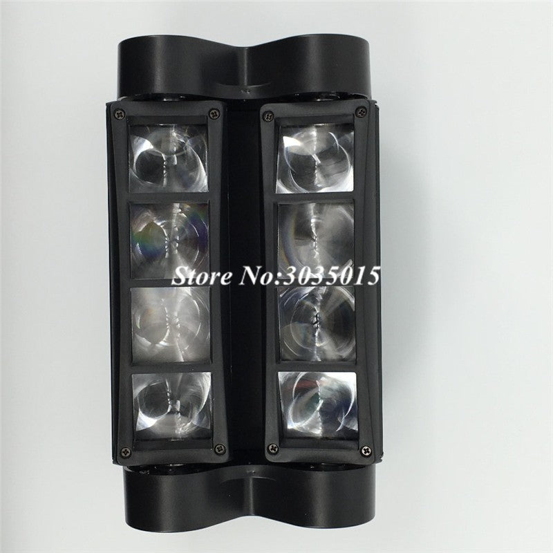 Mini LED 8x3W RGBW Moving Head Light LED Spider Beam Stage Lighting DMX 512 Spider Light Good for DJ Nightclub Party