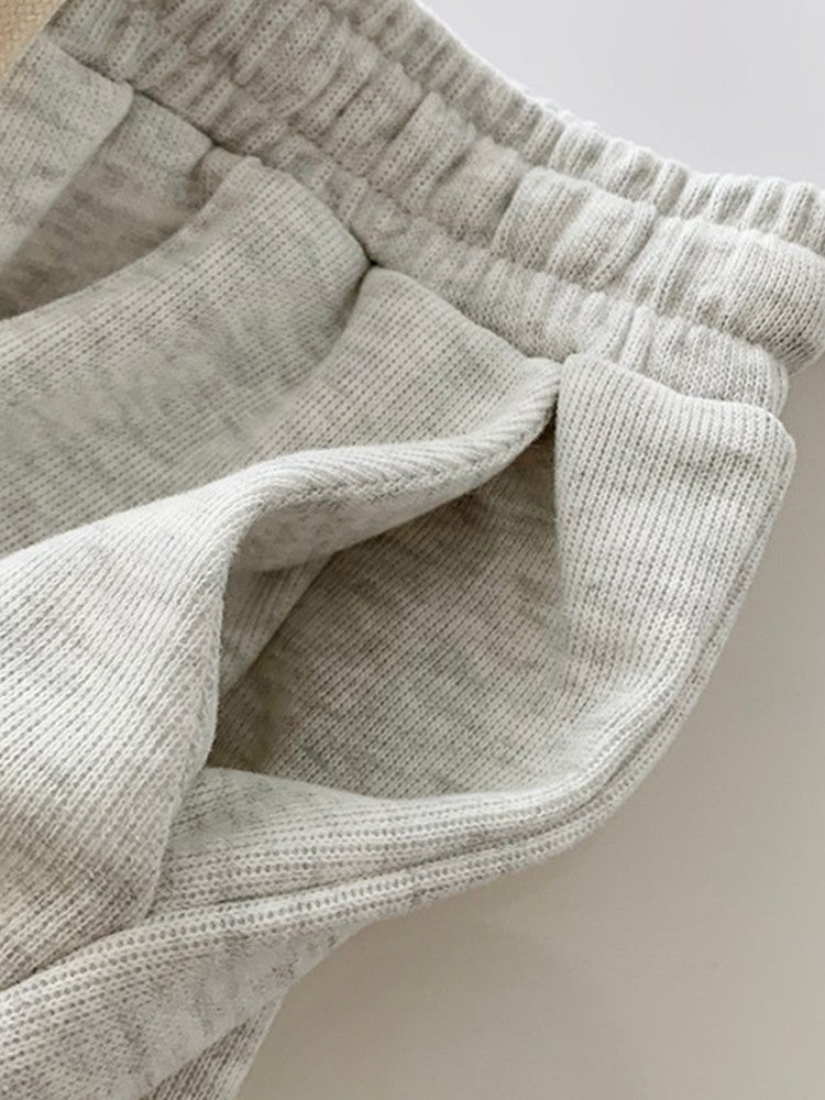 AOSSVIAO 2025 Summer Shorts Women Elasticity Lovely Girls Korean Style Sweet Students Harajuku Simple Pure Gray Trousers Female