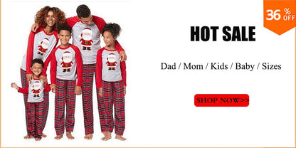 2025 Family Christmas Matching Pajamas Clothes Set Adult Kid Pyjama Homewear Dad Mom Children's Baby Christmas Nightwear Outfit