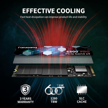Fanxiang S500 Pro M.2 SSD Hard Disk 1TB 2TB 3500MB/s NVMe M2 SSD 512GB PCIe 3.0 Internal Solid State Drive For Laptop Desktop PC