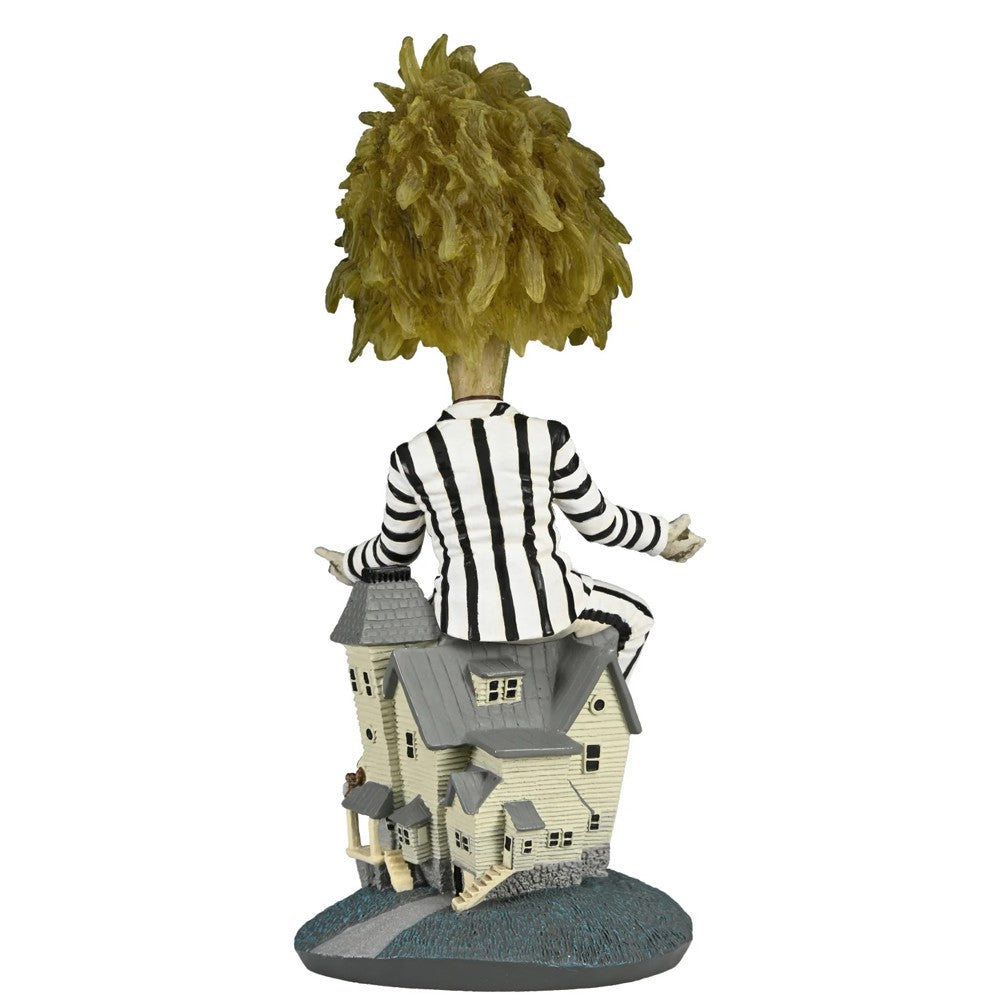 NECA HeadKnockers Beetlejuice (1988) - Beetlejuice Striped Suit Head Knocker 8" Action Figure Model Doll Garage Kit