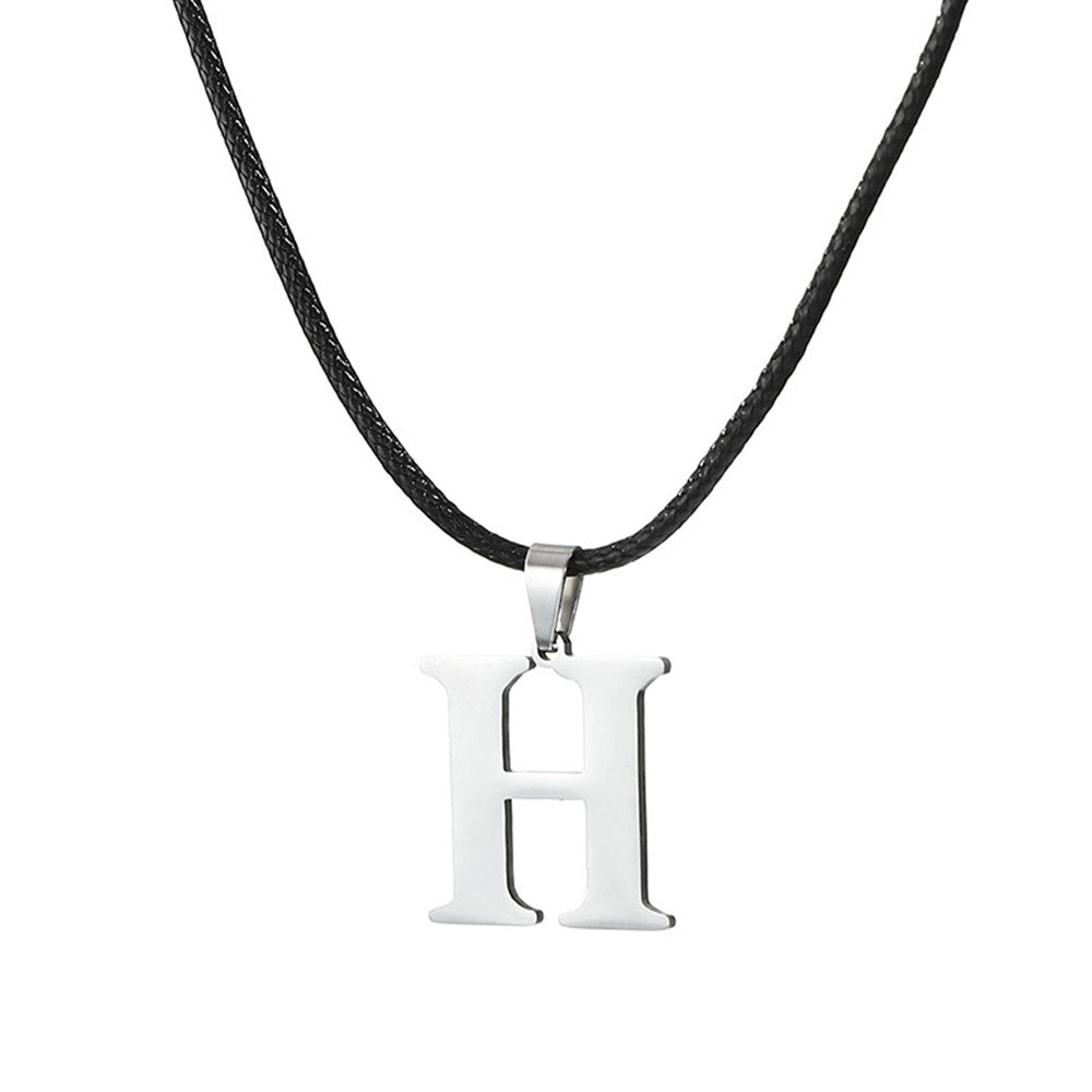 Novo Colar Inicial de A-Z Alfabeto em Aço Inoxidável 26 Letras Inglesas Colar Para Homens Mulheres Presentes de Joias Personalizadas