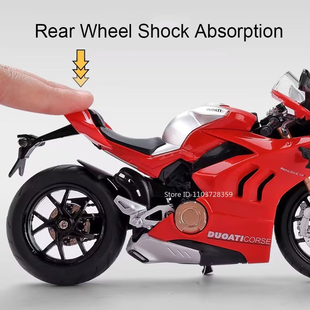 1:12 Scale Sportster S Modelos de Brinquedo de Moto Metal Fundido V4S Motocicletas em Miniatura com Absorção de Choque Pneus de Borracha para Presentes de Meninos