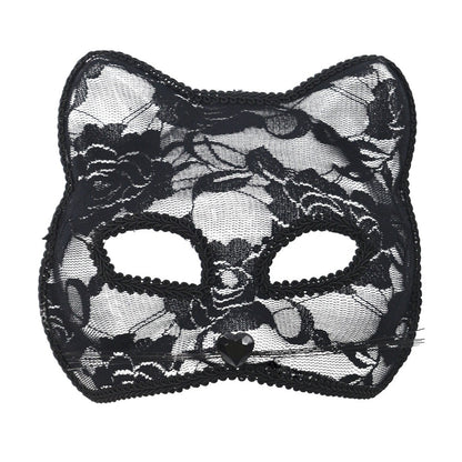 Cat Face Masquerade Mask Black White Lace Costume Accessories Costume Party Accessories Fun Prop Women Lace Mask Cosplay Event