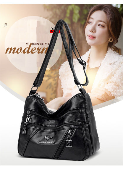 High Quality Soft Leather Luxury Purses and Handbags Women's Bag Designer Multi-pocket Crossbody Shoulder Bag for Women 2024 Sac