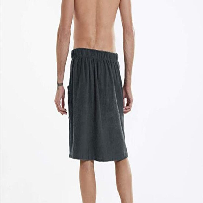 Men's wearable apron for beach and home use