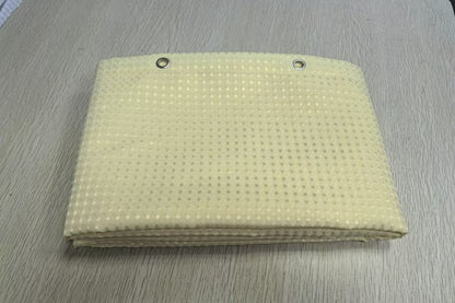 Cortina de Chuveiro de Tecido Minghe, Cortina de Chuveiro de Banheiro de Pano Resistente, Cortina de Chuveiro de Poliéster Waffle 230 gsm
