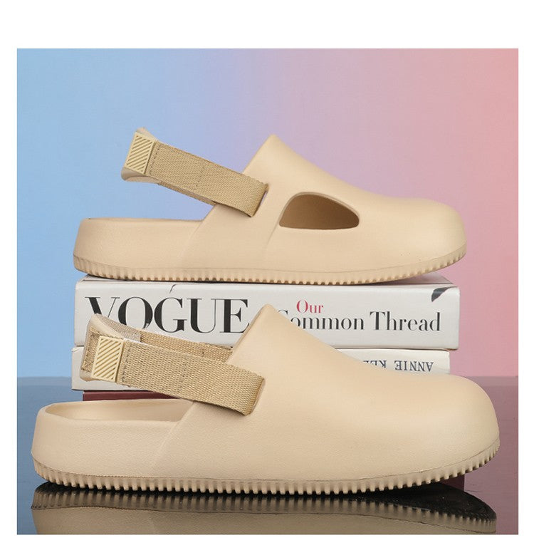 2025 New Casual EVA Sandal Men'S Non-Slip Flip-Flop Mule Design Comfortable Breathable Slip-On Lazy Shoes Adults Home Slippers