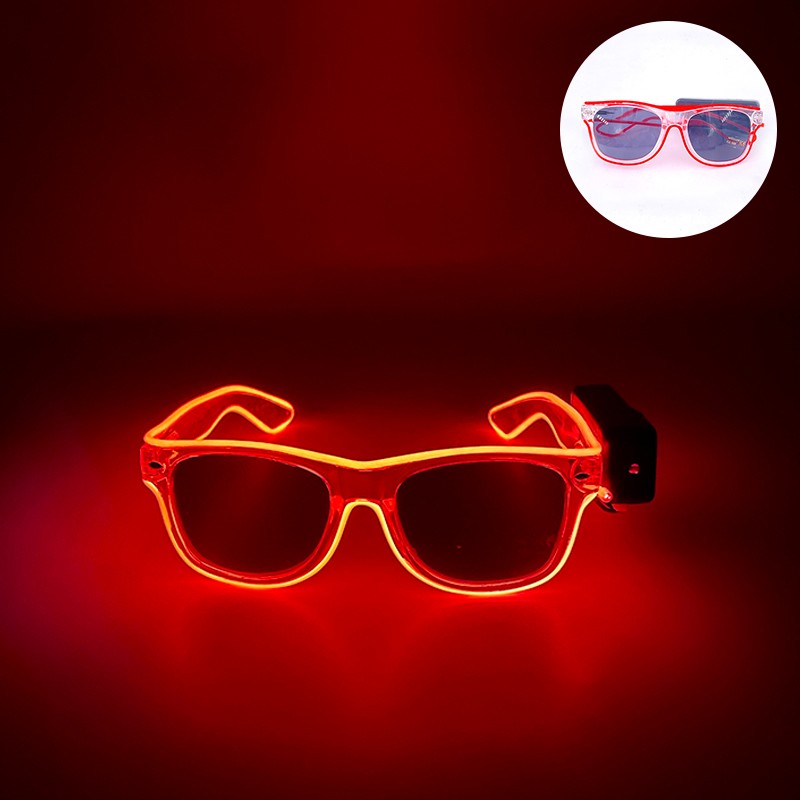 New Cool Wireless Glowing LED Light Up Glasses For Rave Festival Party Luminous Neon Mosaic Sunglasses Club Disco Eye Glasses