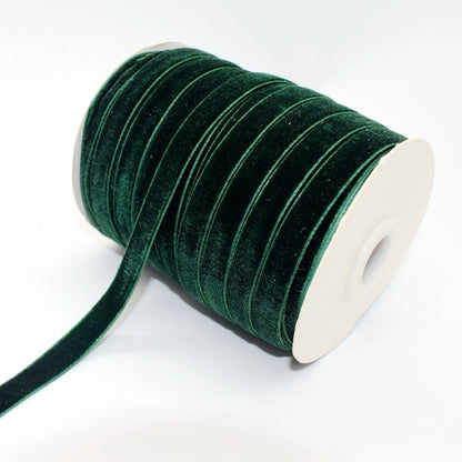 50yards 10mm Velvet Ribbon For DIY Handmade Gift Bouquet Wrapping Supplies Home Party Decorations Christmas Webbing Trimming
