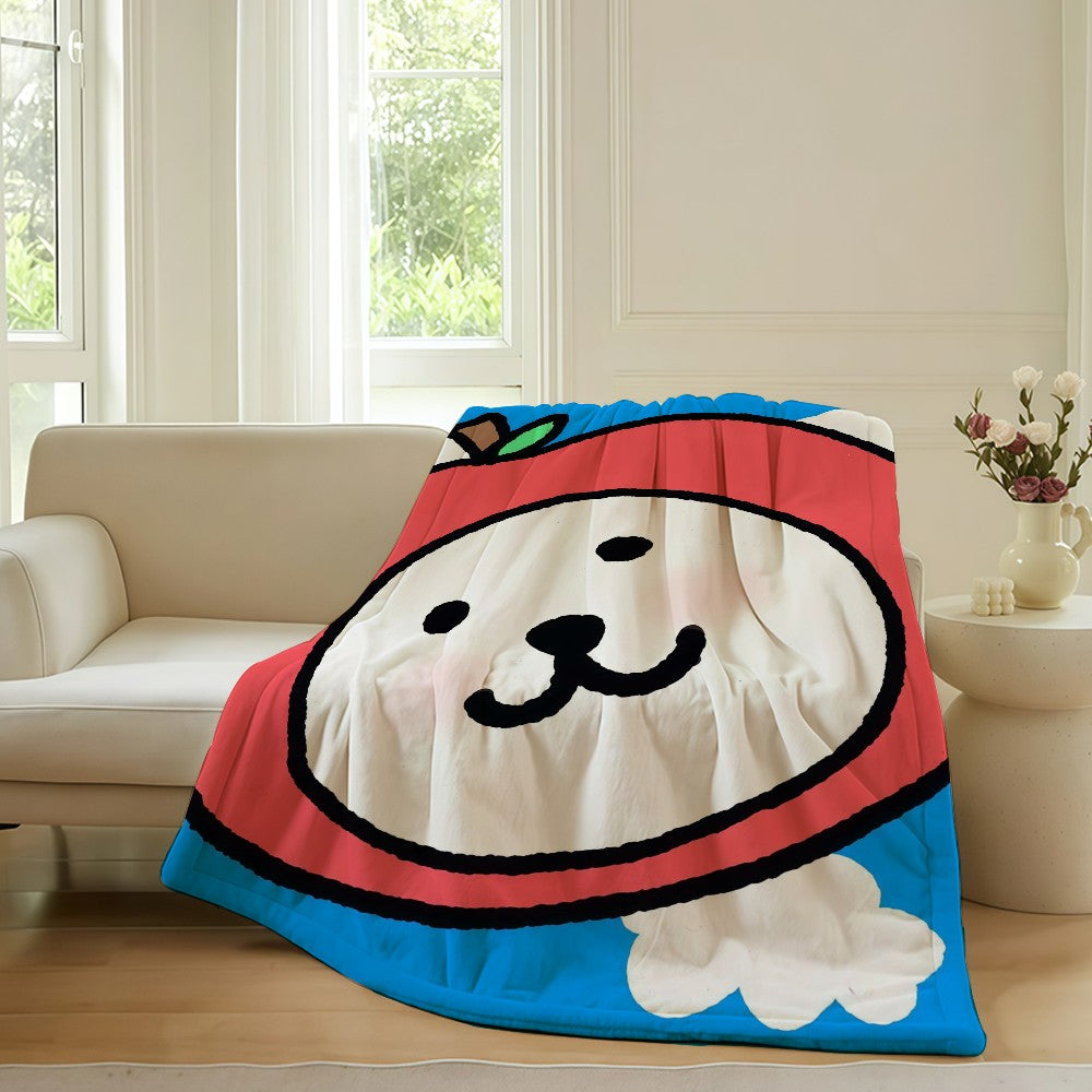 Cartoon cute  Joke Bear Blanket For Sofa Office Bed Plane Travel Sleep Read Relax Camping Soft And Warm