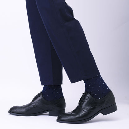 5 Pairs Mens Dress Socks Plus large Size?High Quality Combed Cotton Crew Socks?Black Cool Argyle Breathable Casual Socks for men