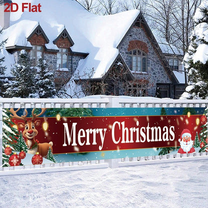 Christmas Outdoor Banner Merry Christmas Decorations For Home 2025 Outdoor Decor Xmas Navidad Noel Natal Happy New Year 2026
