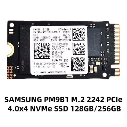 Samsung PCIe M.2 2230/2242 NVMe SSD BM9C1 512G, PM9B1 128G 256G, para Xbox Surface Pro Steam Deck Dell HP Lenovo Laptop - Embalagem OEM