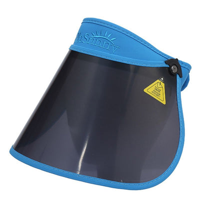 Summer Large Lens Sun Hat Outdoors Sport Anti-UV Visor Face Cover Shield Foldable Portable Men Women Empty Top Hat