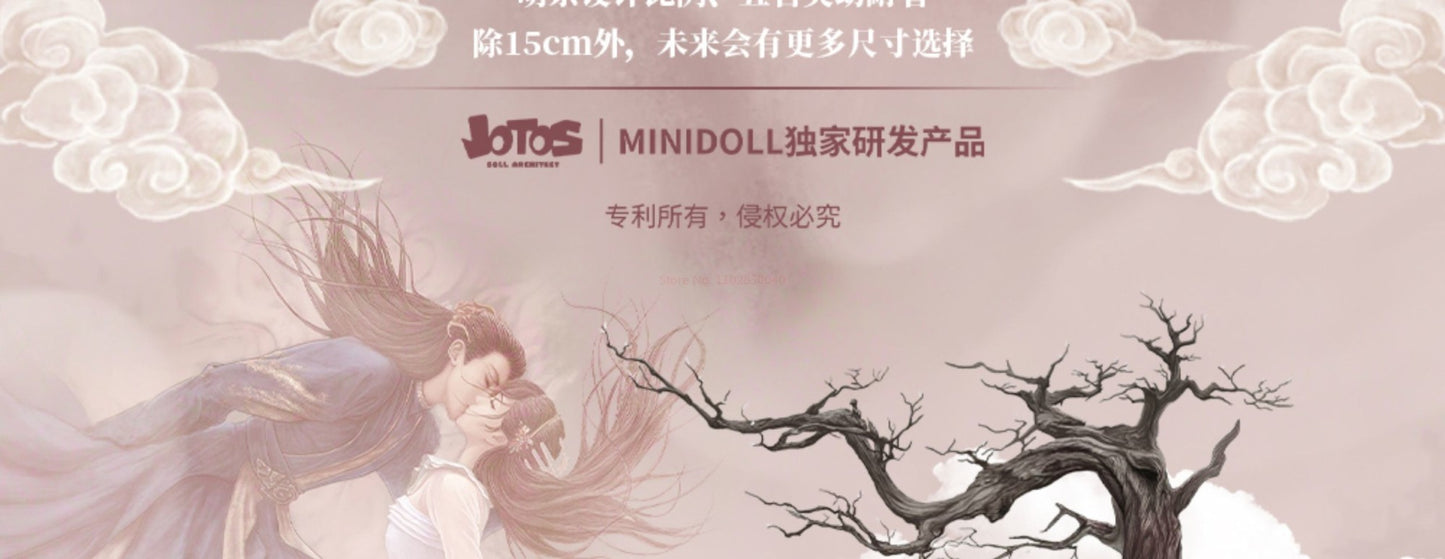 Em estoque 18cm Cang Lan Jue Oficial Xiao Lanhua Dongfang Qingcang Love Between Fairy And Devil Modelo de Figura Oficial Mini Fofo