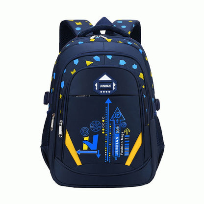 Bolsa de Ombro Infantil Padrão Geométrico Mochila Adolescente Menino Menina Fashion Mochila Escolar Impermeável ?