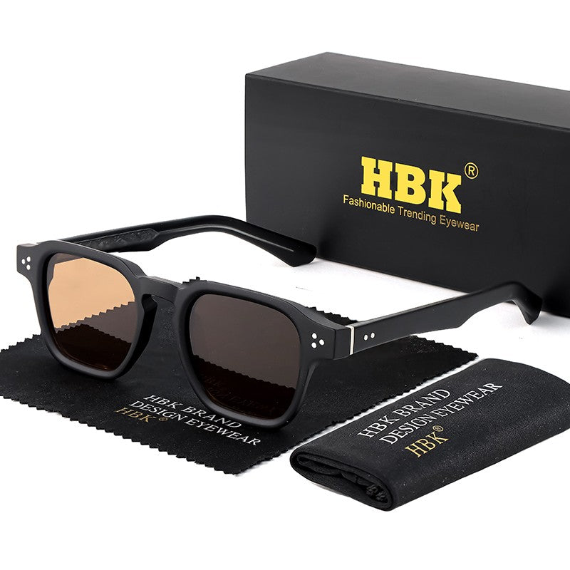 Óculos de Sol Punk HBK Fashion para homens Óculos de Sol Quadrados Clássicos Esportes ao Ar Livre Festa Férias Viagem Condução Pesca Óculos