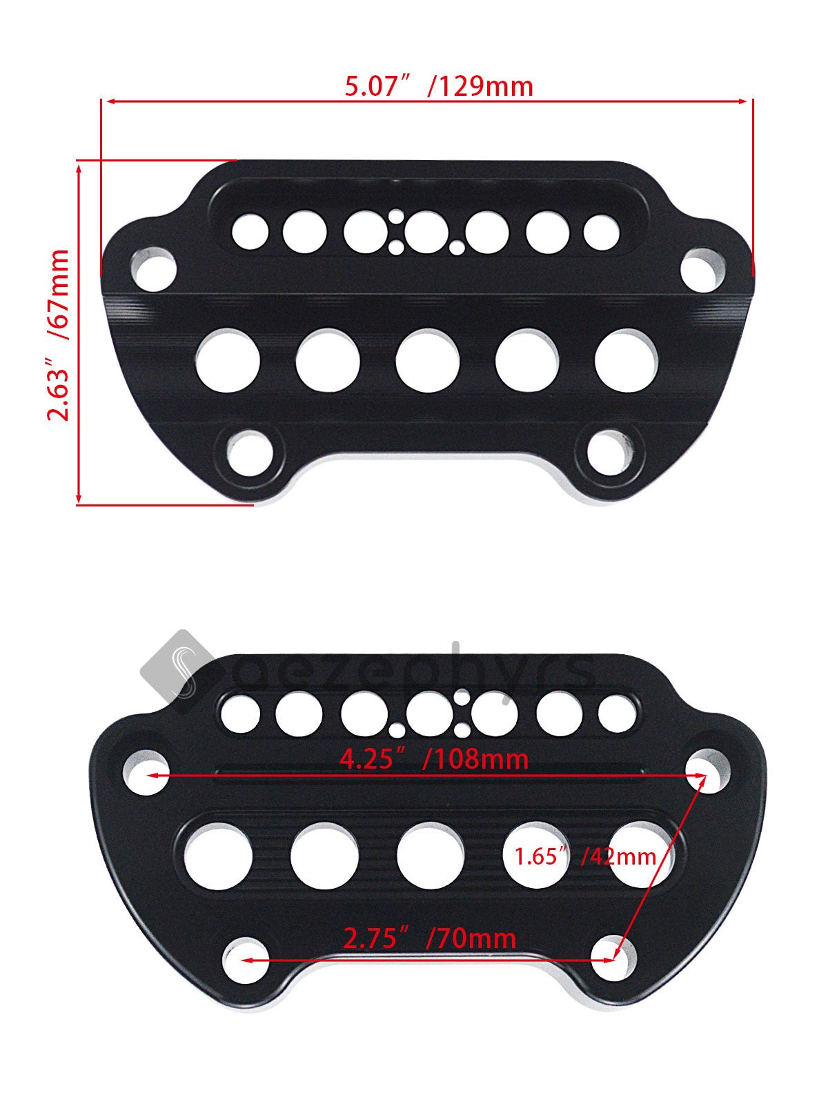 Capa de Suporte de Velocímetro Lateral/Remoção para Motocicleta Braçadeira Superior Guidão Riser Mount para Harley Sportster Iron XL883 Forty-Eight 95-20