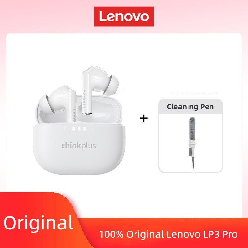 Fone de ouvido Lenovo original 2025, sem fio Bluetooth 5.3, fones de ouvido estéreo HiFi com cancelamento de ruído, fones de ouvido esportivos com controle de toque, novo presente