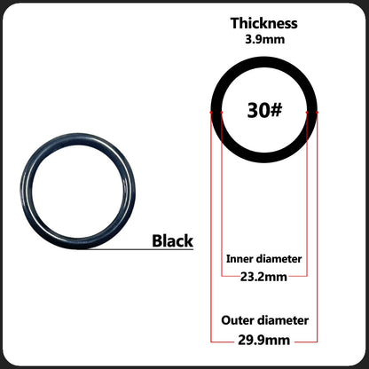 Anel Guia de Vara de Pesca 10pçs~100pçs Resistente ao Desgaste Cerâmica Kit de Reparo de Vara Anel Alconite Preto 6mm~47.3mm