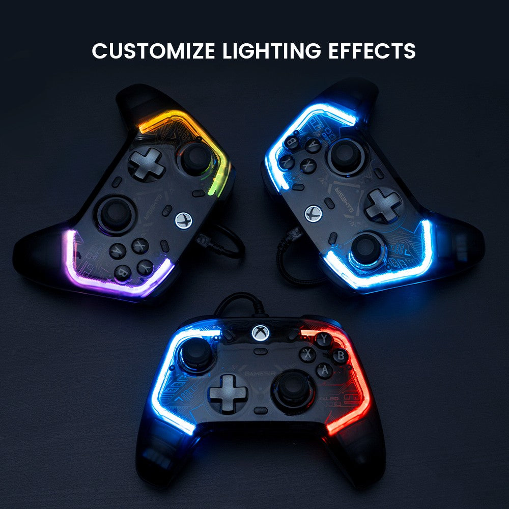 GameSir Kaleid Xbox Controller Wired Gamepad for Xbox Series X, Xbox Series S, Xbox One game console, with Hall Effect Joystick