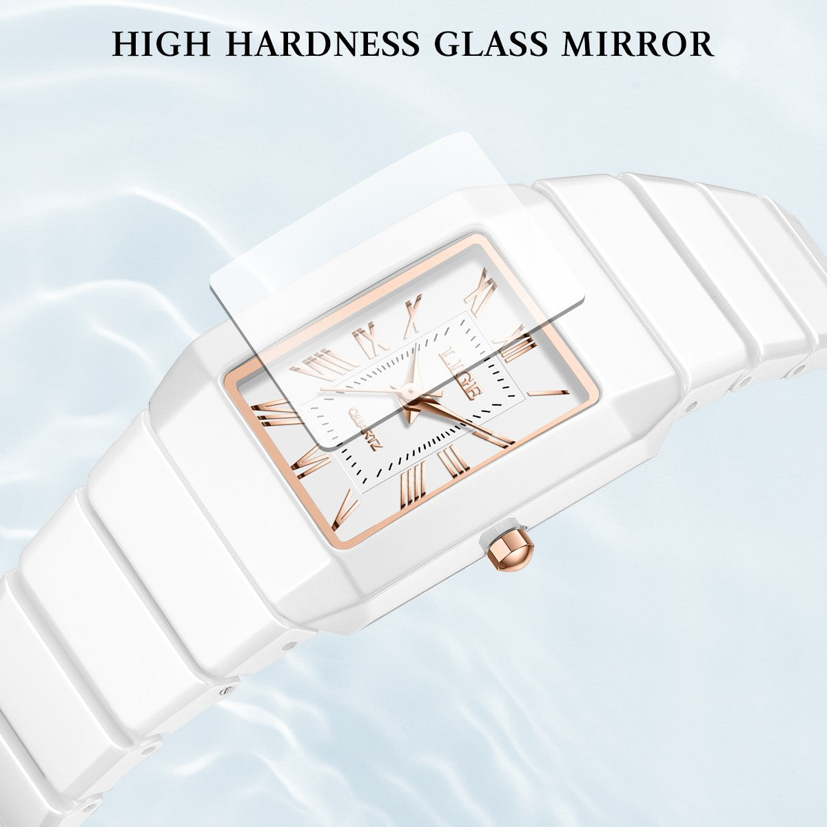 LIGE 2026 Women's Watch ceramic fashion quartz wristwatch elegant waterproof vintage watches ultra-thin Watch for Women reloj