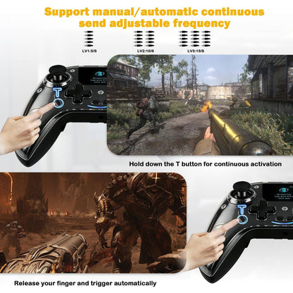Hall effect Joystick Trigger Smart Screen Wireless Controller For Switch P4 iOS Android PC TV Dual Hall Joystick RGB Light