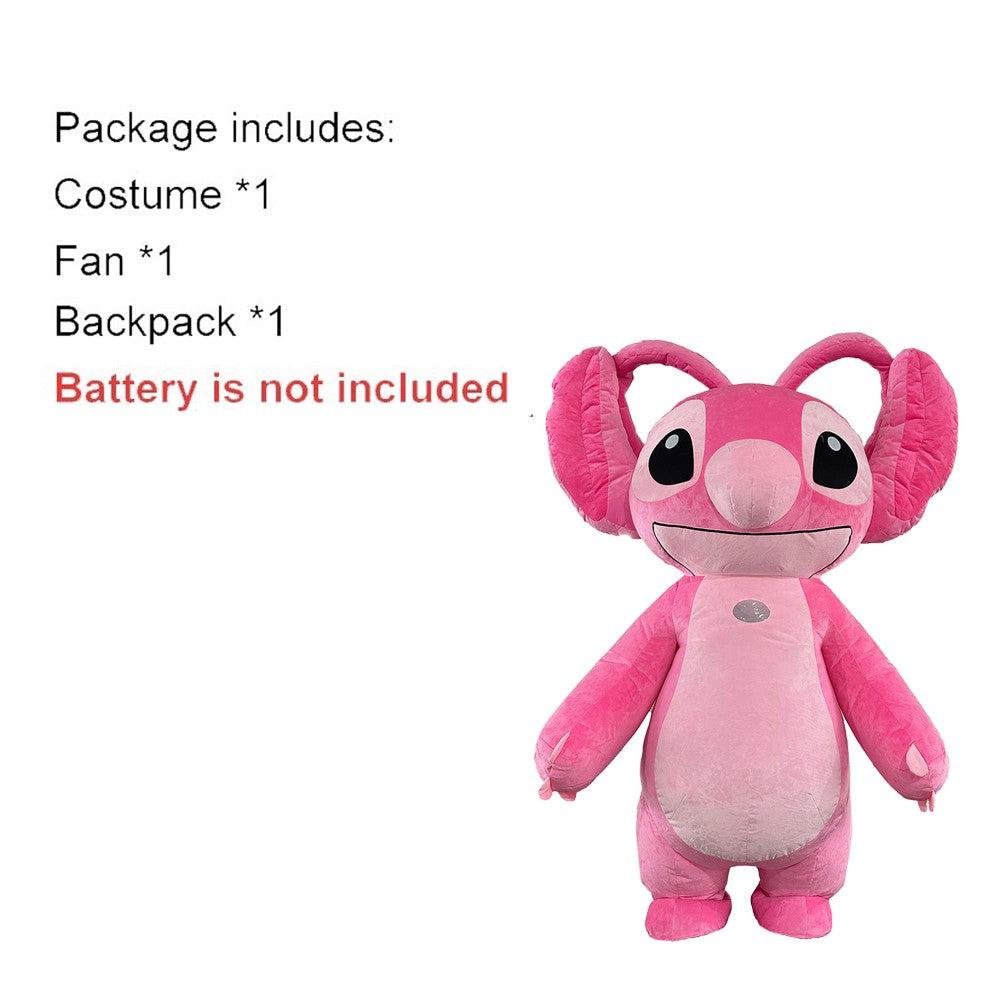 Inflatable Colored Eyeless Monster Costume Mascot Parade Adult Character Cosplay Halloween Wedding Party Event Plush Set