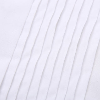 Classic Winged Collar Dress Shirt Men's Wingtip Tuxedo Formal Shirts with Red Black Bow Tie Party Dinner Wedding Bridegroom Tops