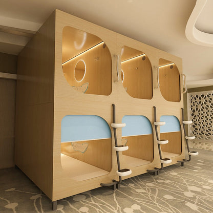 Multifunctional Youth Hostel Bed Upper Lower Bunk Beds for Apartment Space-Saving Capsule High Low Bed for Schools & Hotels
