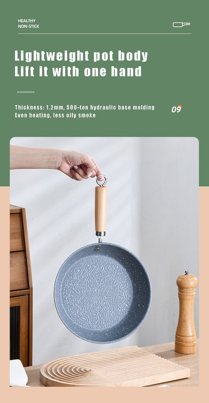 Frigideira Antiaderente de 26cm/28cm/30cm Wok para Casa, Bife, Ovo, Grelha, Fogão a Gás e Indução, Panela de Cozinha, Frigideira para Panquecas, Panela de Cozimento