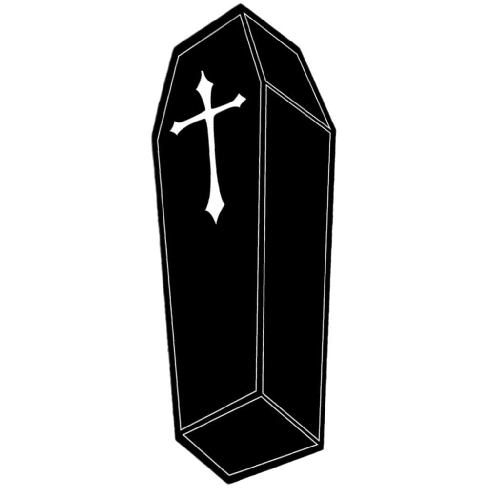 VIKAMA Halloween Gothic Coffin Rug - Soft and Comfortable for Living Room and Bedroom - Horror Theme Home Decoration