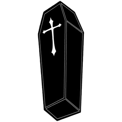 VIKAMA Halloween Gothic Coffin Rug - Soft and Comfortable for Living Room and Bedroom - Horror Theme Home Decoration